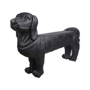 Čierna záhradná lavica Dachshund – Esschert Design vyobraziť