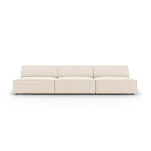 Krémová zamatová pohovka 240 cm Jodie – Micadoni Home vyobraziť