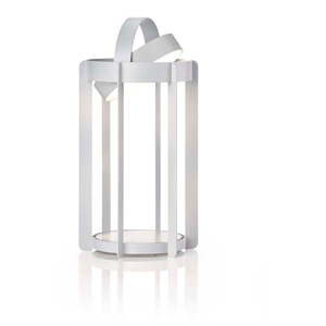 Svetlosivý vonkajší LED lampáš na USB (výška 30 cm) Firefly – Zone vyobraziť