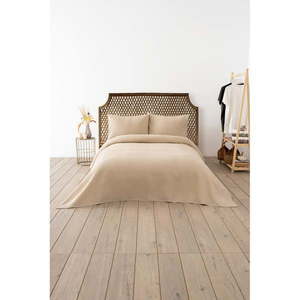 Béžový pléd 200x220 cm Waffle – Mijolnir vyobraziť