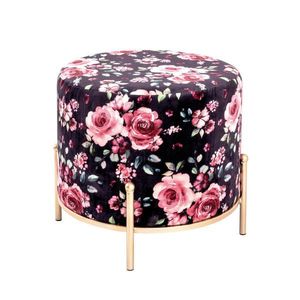Ambia Home TABURETKA, kov, textil, kompozitné drevo, 40/40/40 cm vyobraziť