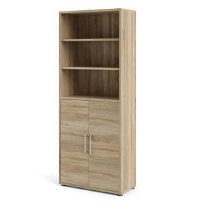 Modulárna knižnica v dekore duba v prírodnej farbe 89x222 cm Prima – Tvilum vyobraziť