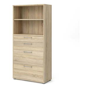 Modulárna knižnica v dekore duba v prírodnej farbe 89x189 cm Prima – Tvilum vyobraziť