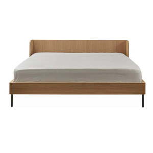Dvojlôžková posteľ v dekore duba 180x200 cm v prírodnej farbe Wrap – Bonami Selection vyobraziť