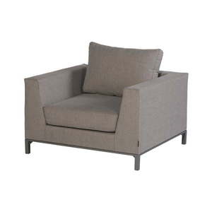 Sivé kovové záhradné kreslo SiciliË – Exotan vyobraziť