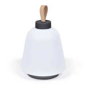 Biela plastová LED stmievateľná stolová lampa (výška 24 cm) Udiya – Kave Home vyobraziť
