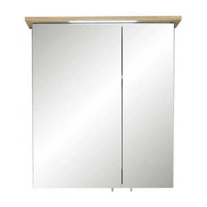Zelená závesná kúpeľňová skrinka so zrkadlom 60x72 cm Set 963 - Pelipal vyobraziť