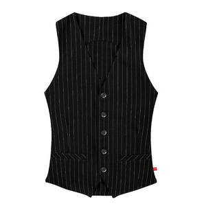TOMA Čašnícka vesta TOMA - UNISEX - jemné biele pásy XXL vyobraziť