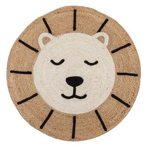 Jutový detský koberec v prírodnej farbe 100x100 cm Leo Lion – Flair Rugs vyobraziť
