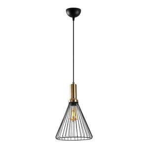 Čierne závesné svietidlo s kovovým tienidlom ø 24 cm Dear – Opviq lights vyobraziť