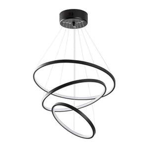 Čierne LED závesné svietidlo ø 50 cm Simit – Opviq lights vyobraziť