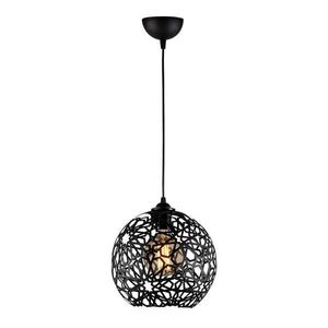 Čierne závesné svietidlo ø 25 cm Fellini – Opviq lights vyobraziť