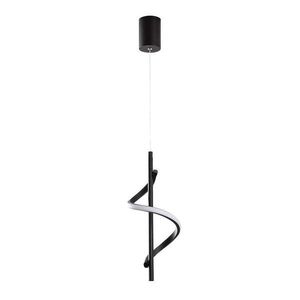 Čierne LED závesné svietidlo ø 16 cm Likma – Opviq lights vyobraziť