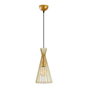 Závesné svietidlo v zlatej farbe s kovovým tienidlom ø 20 cm Mezopotamya – Opviq lights vyobraziť