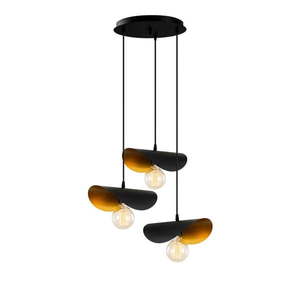 Závesné svietidlo v čiernej a zlatej farbe s kovovým tienidlom ø 45 cm Sivani – Opviq lights vyobraziť