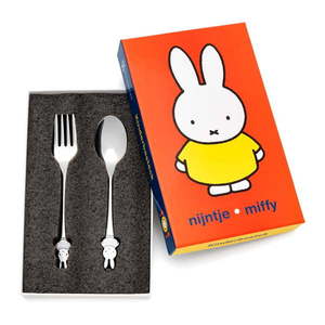 Antikoro detský príbor v striebornej farbe Miffy – Zilverstad vyobraziť