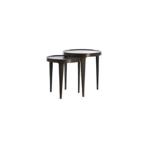 Kovový okrúhly odkladací stolík ø 43 cm Tobias – Light & Living vyobraziť