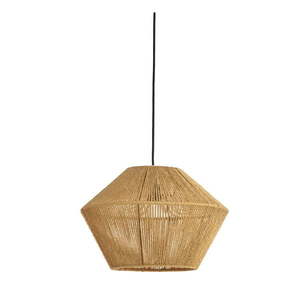 Tmavozelené závesné svietidlo s tienidlom z juty ø 40 cm Fugia – Light & Living vyobraziť