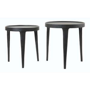 Okrúhle odkladacie stolíky v súprave 2 ks ø 43 cm Tobias – Light & Living vyobraziť