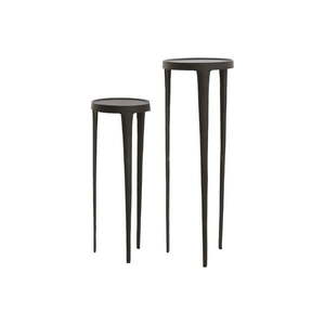 Kovové okrúhle odkladacie stolíky v súprave 2 ks ø 35 cm Tobias – Light & Living vyobraziť