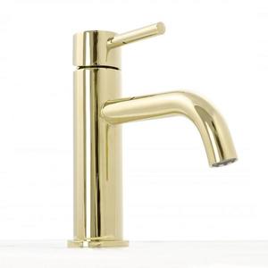 Umývadlová batéria Rea Lungo zlatá vyobraziť