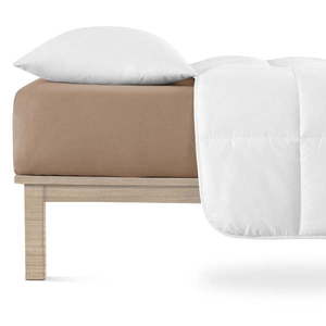 Hnedá napínacia plachta jersey 180x200 cm Boxspring – Andrea Simone vyobraziť
