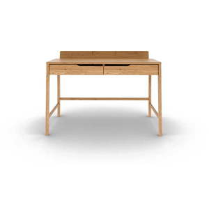 Pracovný stôl z dubového dreva 65x120 cm Twig – The Beds vyobraziť