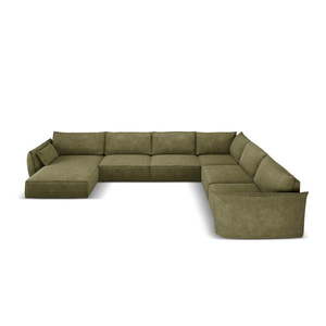 Zelená rohová pohovka (pravý roh) Vanda - Mazzini Sofas vyobraziť