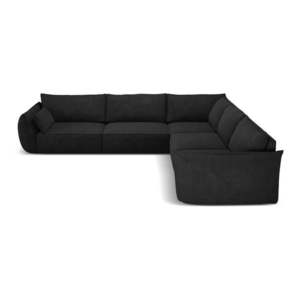 Tmavosivá rohová pohovka Vanda - Mazzini Sofas vyobraziť