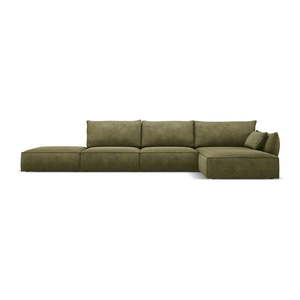 Zelená rohová pohovka (pravý roh) Vanda - Mazzini Sofas vyobraziť