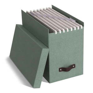Zelený kartónový organizér na dokumenty Johan Canvas Paper Laminate – Bigso vyobraziť