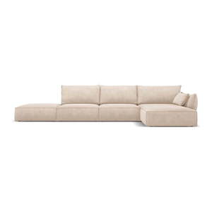 Béžová rohová pohovka (pravý roh) Vanda - Mazzini Sofas vyobraziť