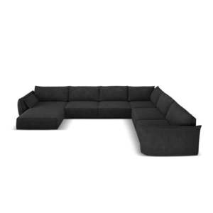 Tmavosivá rohová pohovka (pravý roh) Vanda - Mazzini Sofas vyobraziť