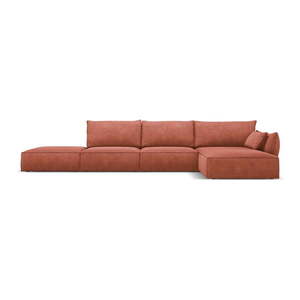 Červená rohová pohovka (pravý roh) Vanda - Mazzini Sofas vyobraziť