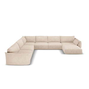 Béžová rohová pohovka (ľavý roh) Vanda - Mazzini Sofas vyobraziť