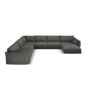 Sivá rohová pohovka (ľavý roh) Vanda - Mazzini Sofas vyobraziť