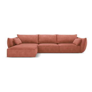 Červená rohová pohovka (ľavý roh) Vanda - Mazzini Sofas vyobraziť