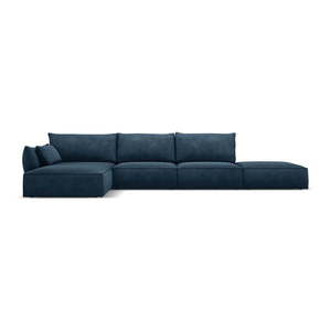 Tmavomodrá rohová pohovka (ľavý roh) Vanda - Mazzini Sofas vyobraziť