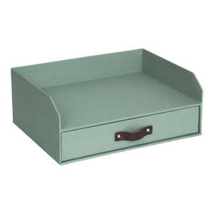 Zelený kartónový organizér do zásuvky/na dokumenty Walter Canvas Paper Laminate – Bigso vyobraziť