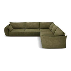Zelená rohová pohovka (variabilná) Vanda - Mazzini Sofas vyobraziť