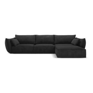 Tmavosivá rohová pohovka (pravý roh) Vanda - Mazzini Sofas vyobraziť