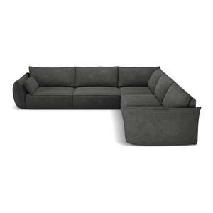 Sivá rohová pohovka Vanda - Mazzini Sofas vyobraziť