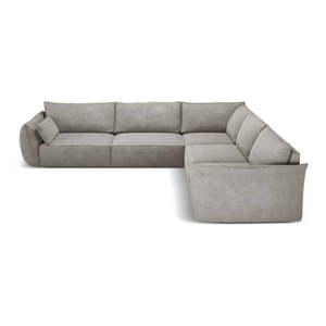 Svetlosivá rohová pohovka (variabilná) Vanda - Mazzini Sofas vyobraziť