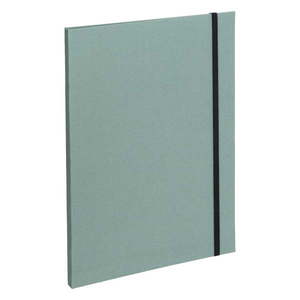 Zelený kartónový organizér Paulina Canvas Paper Laminate A5 – Bigso vyobraziť