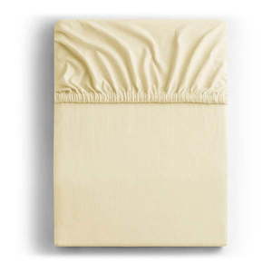 Krémová napínacia plachta jersey 120x200 cm Amber – Restilo vyobraziť