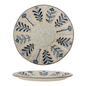 Tanier z kameniny vo svetlomodrej a krémovej farbe ø 21 cm Leonie – Bloomingville vyobraziť