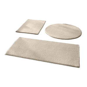 Béžové kúpeľňové predložky v súprave 3 ks 50x90 cm – Mila Home vyobraziť