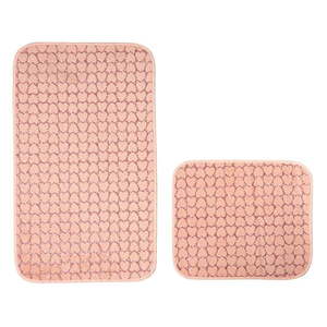 Ružové kúpeľňové predložky v súprave 2 ks 60x100 cm Heart – Mila Home vyobraziť