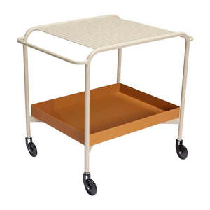 Kovový servírovací stolík na kolieskach 47x66 cm Push – Hübsch vyobraziť