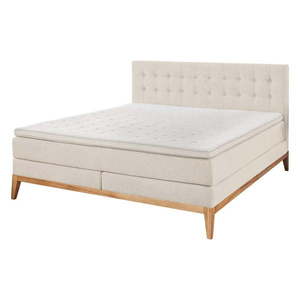 Béžová boxspring posteľ 180x200 cm Westwood – Rojaplast vyobraziť